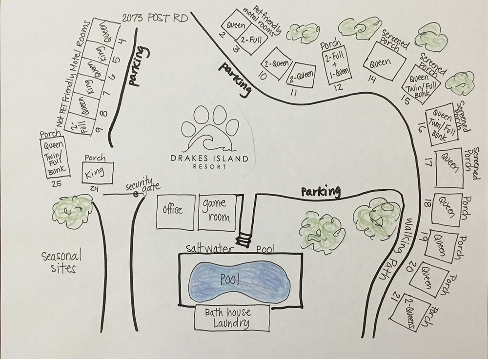 Wells Maine Pet Friendly Motel Map